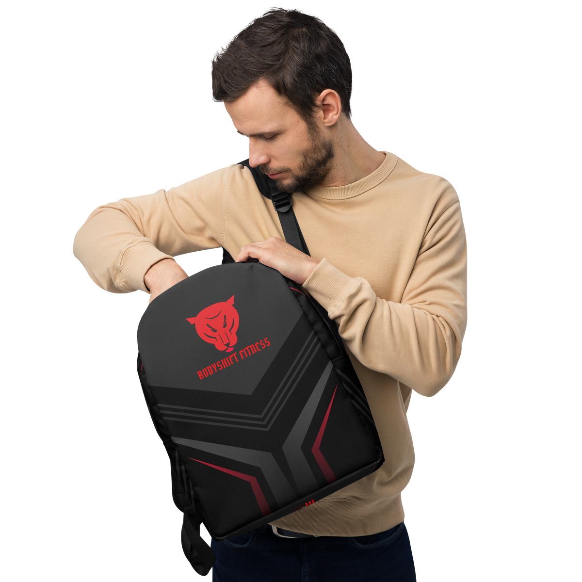 Bodyshift Strength Through Suffering Black Backpack